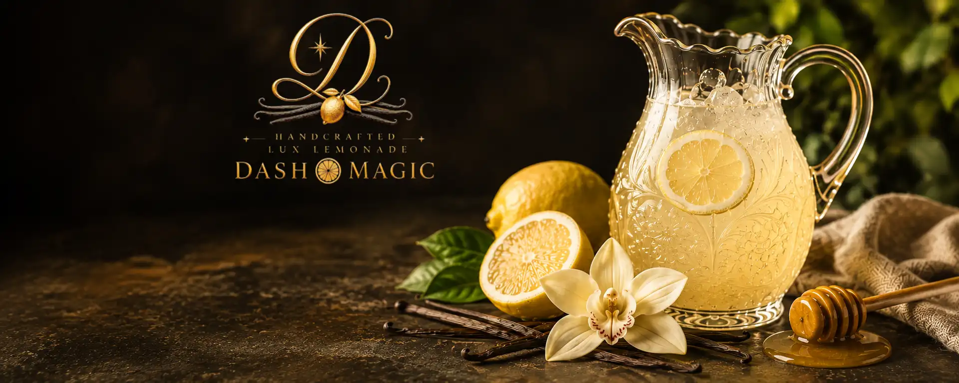 Dash O' Magic Lemonade with lemons and vanilla
